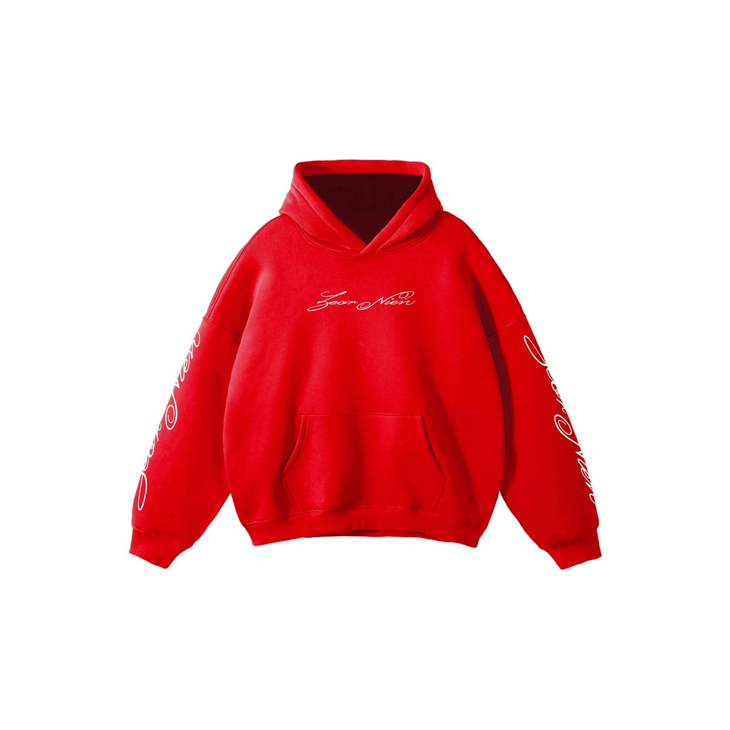 Crimson Veil Oversized Hoodie - Zeornien's Limited Edition